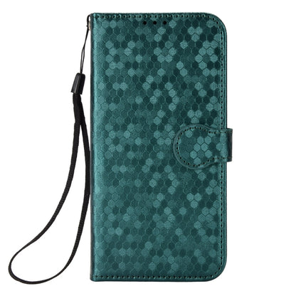 For Blackview A85 Honeycomb Dot Texture Leather Phone Case(Green) - More Brand by buy2fix | Online Shopping UK | buy2fix