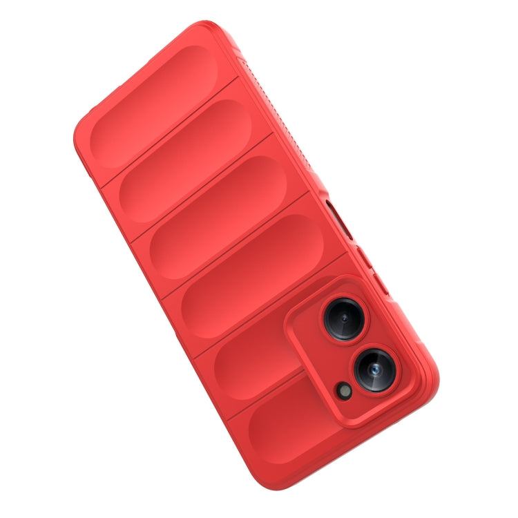 For Realme 10 Pro 5G Magic Shield TPU + Flannel Phone Case(Wine Red) - Realme Cases by buy2fix | Online Shopping UK | buy2fix