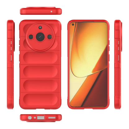 For Realme 11 5G Magic Shield TPU + Flannel Phone Case(White) - Realme Cases by buy2fix | Online Shopping UK | buy2fix