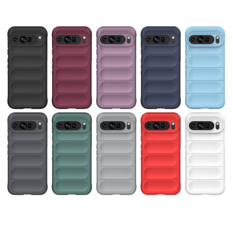 For Google Pixel 9 Pro XL 5G Magic Shield TPU + Flannel Phone Case(Dark Blue) - Google Cases by buy2fix | Online Shopping UK | buy2fix