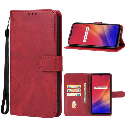 For Realme C65 Leather Phone Case(Red) - Realme Cases by buy2fix | Online Shopping UK | buy2fix