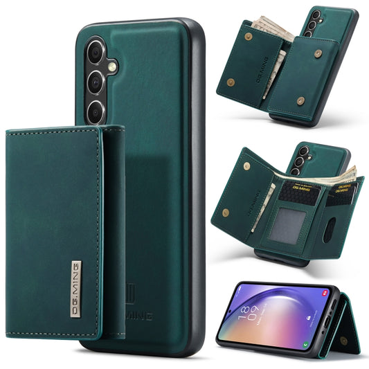 For Samsung Galaxy A54 5G DG.MING M1 Series 3-Fold Multi Card Wallet + Magnetic Phone Case(Green) - Galaxy Phone Cases by DG.MING | Online Shopping UK | buy2fix