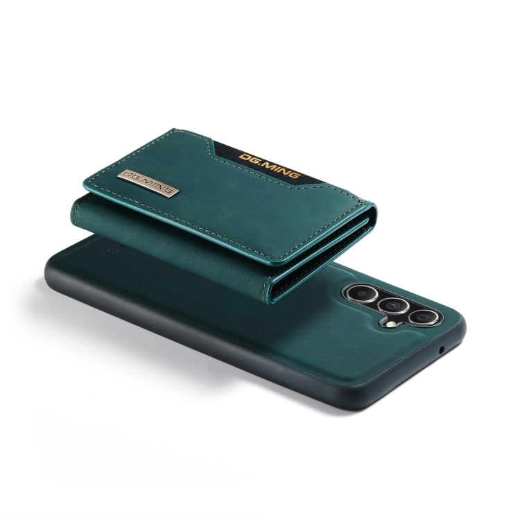 For Samsung Galaxy S23 FE 5G DG.MING M2 Series 3-Fold Multi Card Bag + Magnetic Phone Case(Green) - Galaxy S23 FE 5G Cases by DG.MING | Online Shopping UK | buy2fix