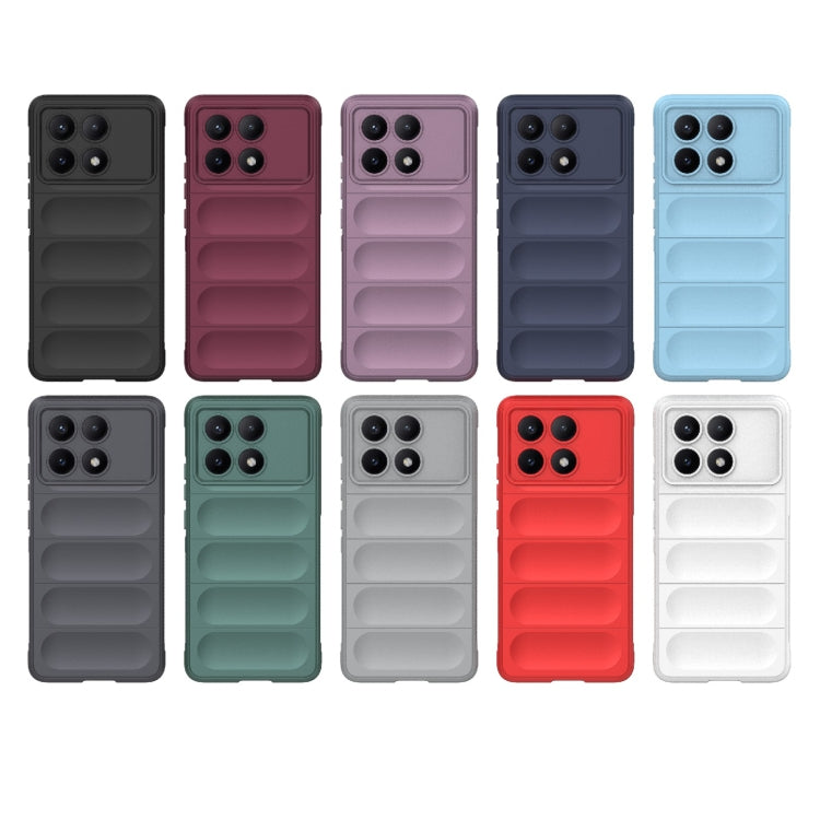 For Xiaomi Redmi K70E 5G Magic Shield TPU + Flannel Phone Case(Dark Grey) - K70E Cases by buy2fix | Online Shopping UK | buy2fix