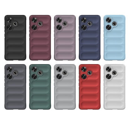 For Xiaomi Redmi Turbo 3 5G Magic Shield TPU + Flannel Phone Case(Black) - Xiaomi Cases by buy2fix | Online Shopping UK | buy2fix