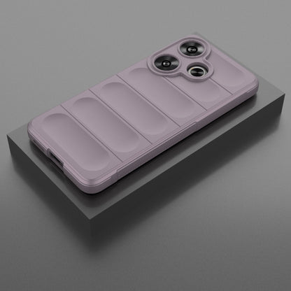 For Xiaomi Redmi Turbo 3 5G Magic Shield TPU + Flannel Phone Case(Purple) - Xiaomi Cases by buy2fix | Online Shopping UK | buy2fix
