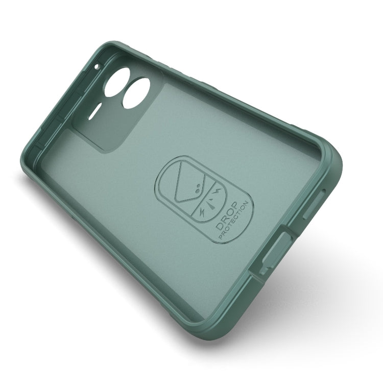 For vivo iQOO Z9 5G Magic Shield TPU + Flannel Phone Case(Grey) - vivo Cases by buy2fix | Online Shopping UK | buy2fix