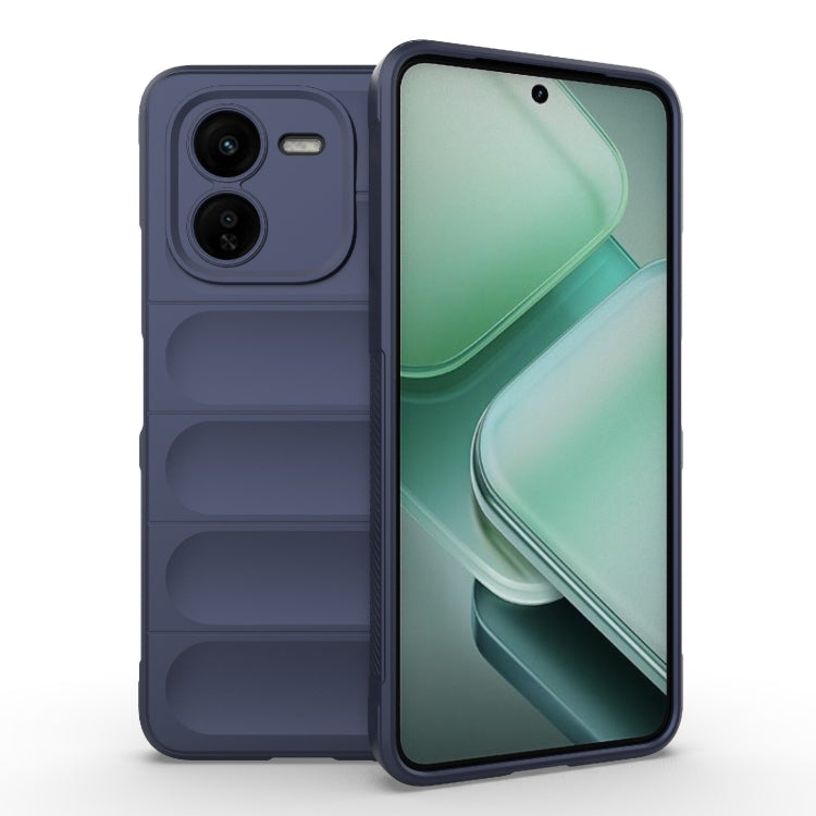 For vivo iQOO Z9X 5G Magic Shield TPU + Flannel Phone Case(Dark Blue) - vivo Cases by buy2fix | Online Shopping UK | buy2fix