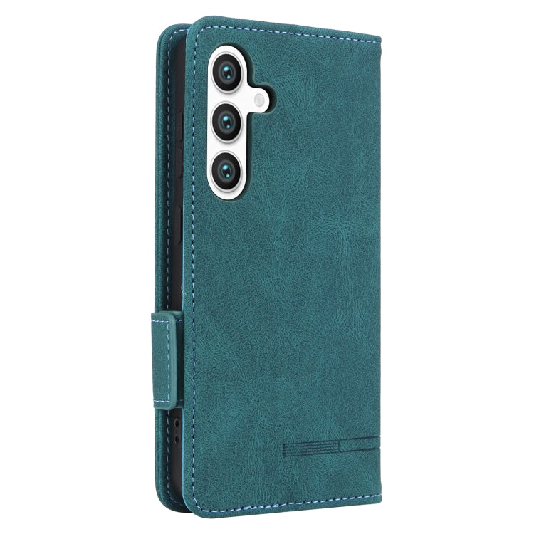 For Samsung Galaxy S24+ 5G Magnetic Clasp Leather Phone Case(Green) - Galaxy S24+ 5G Cases by buy2fix | Online Shopping UK | buy2fix