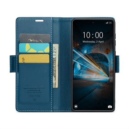 For Xiaomi 14 CaseMe 023 Butterfly Buckle Litchi Texture RFID Anti-theft Leather Phone Case(Blue) - 14 Cases by CaseMe | Online Shopping UK | buy2fix