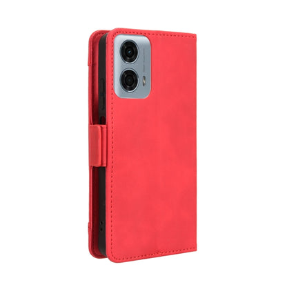 For Motorola Moto G Power 5G 2024 Skin Feel Calf Texture Card Slots Leather Phone Case(Red) - Motorola Cases by buy2fix | Online Shopping UK | buy2fix