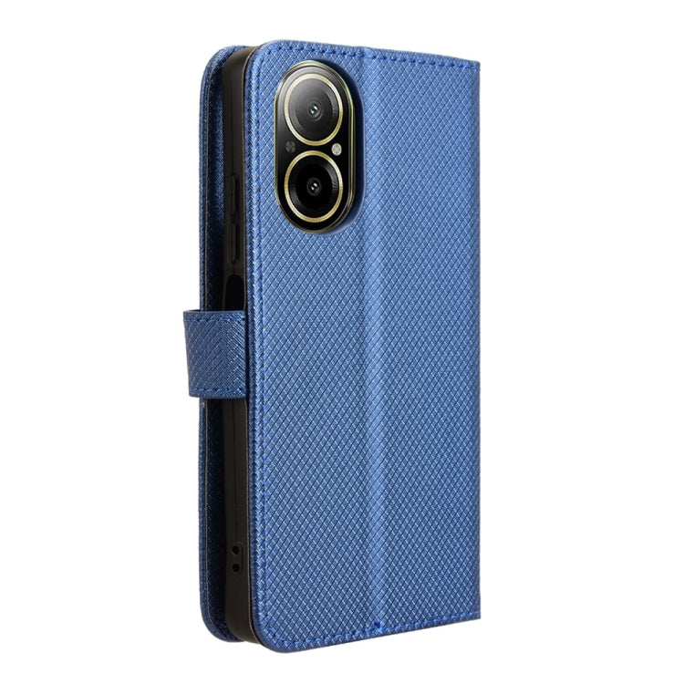 For Realme C67 4G Diamond Texture Leather Phone Case(Blue) - C67 Cases by buy2fix | Online Shopping UK | buy2fix