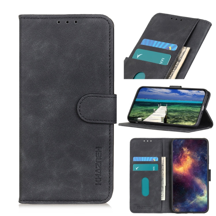 For Xiaomi Redmi Note 13 Pro 4G/Poco M6 Pro 4G KHAZNEH Retro Texture Flip Leather Phone Case(Black) - Note 13 Pro Cases by buy2fix | Online Shopping UK | buy2fix