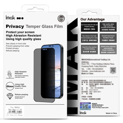 For Google Pixel 8a imak HD Full Screen Anti-spy Tempered Glass Protective Film - Google Tempered Glass by imak | Online Shopping UK | buy2fix