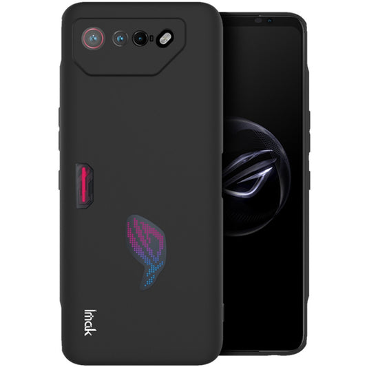 For Asus ROG Phone 7 IMAK UC-3 Series Shockproof Frosted TPU Phone Case(Black) - ASUS Cases by imak | Online Shopping UK | buy2fix