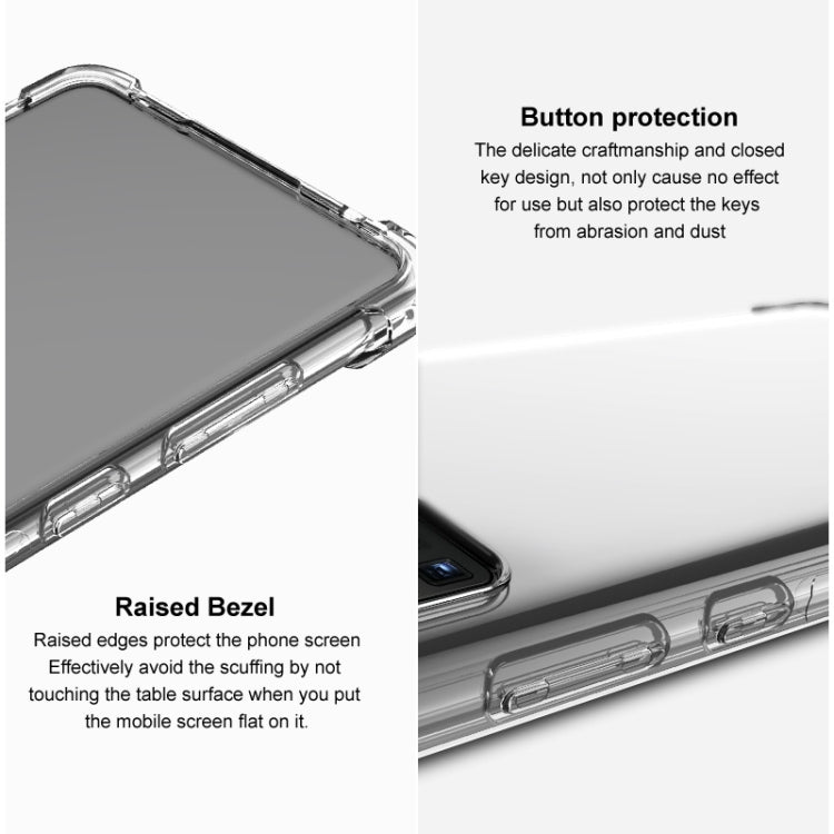 For Xiaomi Poco X6 Pro 5G/Redmi K70E 5G imak Shockproof Airbag TPU Phone Case(Transparent Black) - K70E Cases by imak | Online Shopping UK | buy2fix