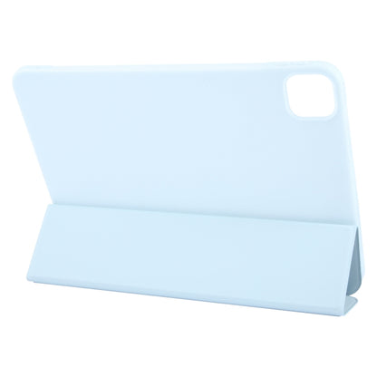 For iPad Air 13 2024 GEBEI 3-folding Holder Shockproof Flip Leather Tablet Case(Sky Blue) - iPad Air 13 2024 Cases by GEBEI | Online Shopping UK | buy2fix