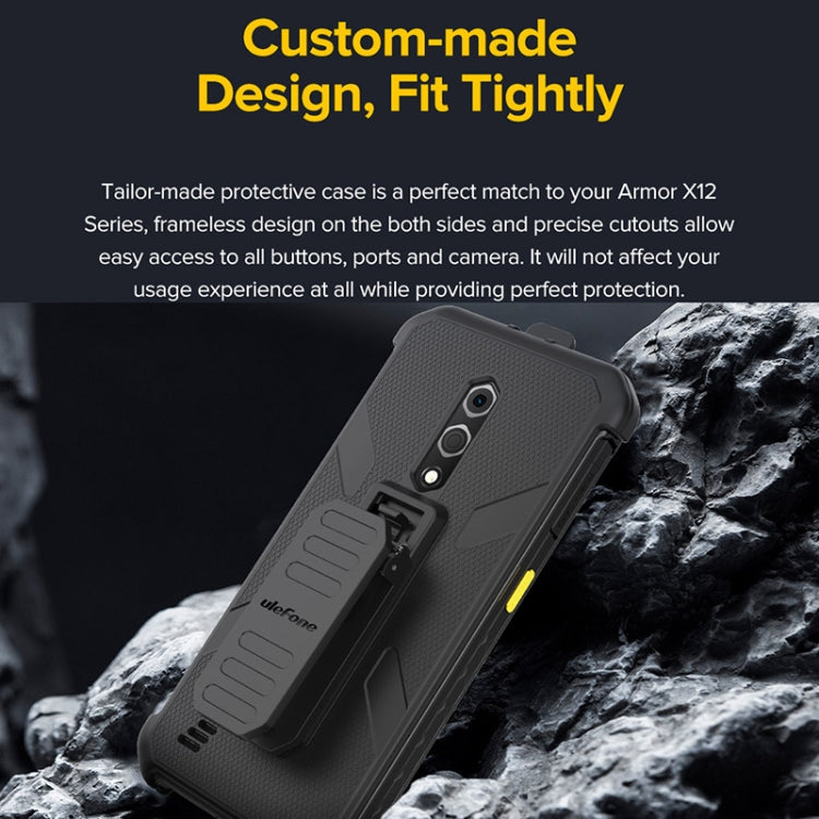 For Ulefone Armor X12 Pro Ulefone Back Clip Phone Case with Carabiner(Black) - Ulefone Cases by Ulefone | Online Shopping UK | buy2fix