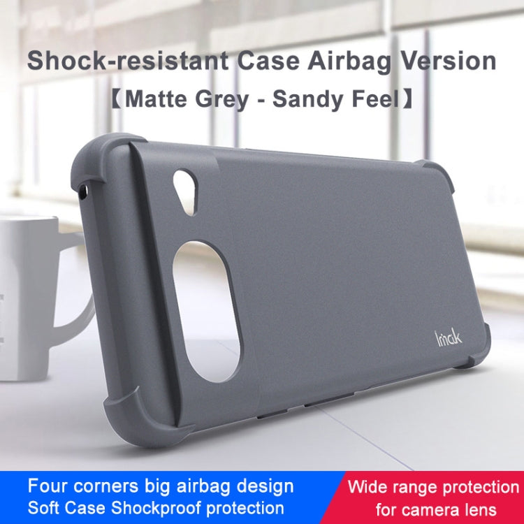 For Google Pixel 8 imak All-inclusive Shockproof Airbag TPU Case(Matte Grey) - Google Cases by imak | Online Shopping UK | buy2fix