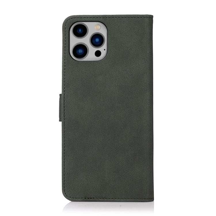 For iPhone 16 Pro KHAZNEH Matte Texture Leather Phone Case(Green) - iPhone 16 Pro Cases by buy2fix | Online Shopping UK | buy2fix