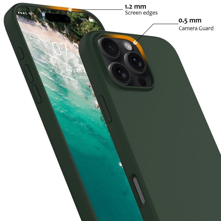 For iPhone 16 Pro Shockproof Silicone Magsafe Phone Case(Dark Green) - iPhone 16 Pro Cases by buy2fix | Online Shopping UK | buy2fix