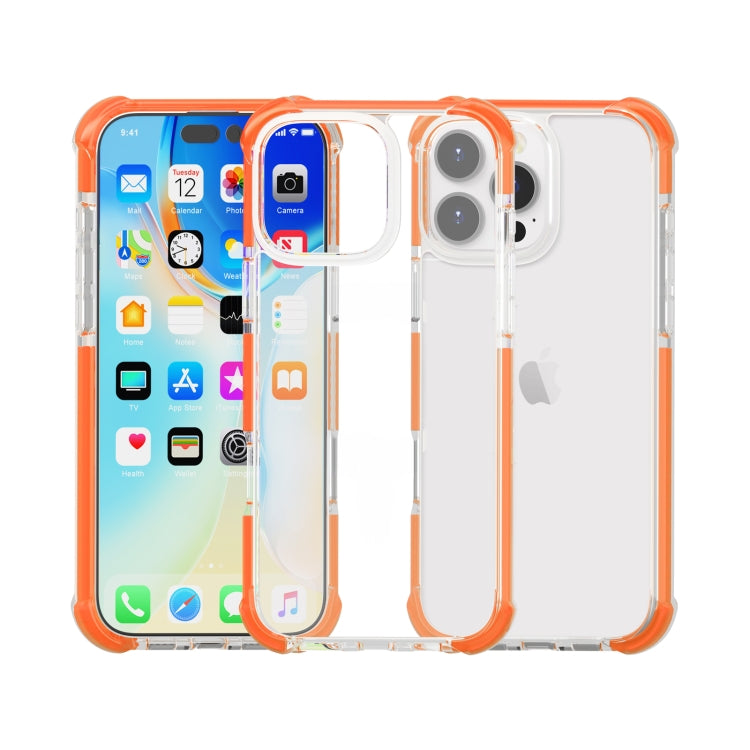 For iPhone 16 Pro Max Four-corner Shockproof TPU + Acrylic Phone Case(Orange) - iPhone 16 Pro Max Cases by buy2fix | Online Shopping UK | buy2fix