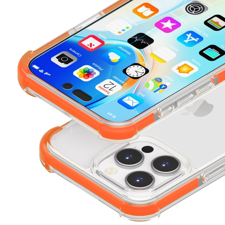 For iPhone 16 Pro Max Four-corner Shockproof TPU + Acrylic Phone Case(Orange) - iPhone 16 Pro Max Cases by buy2fix | Online Shopping UK | buy2fix