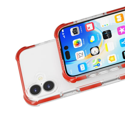 For iPhone 16 Plus Four-corner Shockproof TPU + Acrylic Phone Case(Red) - iPhone 16 Plus Cases by buy2fix | Online Shopping UK | buy2fix