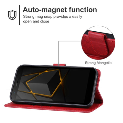 For DOOGEE S41T Leather Phone Case(Red) - Doogee Cases by buy2fix | Online Shopping UK | buy2fix