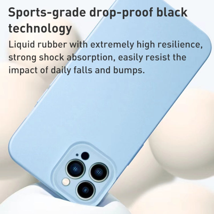 For iPhone 14 Liquid Silicone MagSafe Precision Hole Phone Case(White) - iPhone 14 Cases by buy2fix | Online Shopping UK | buy2fix