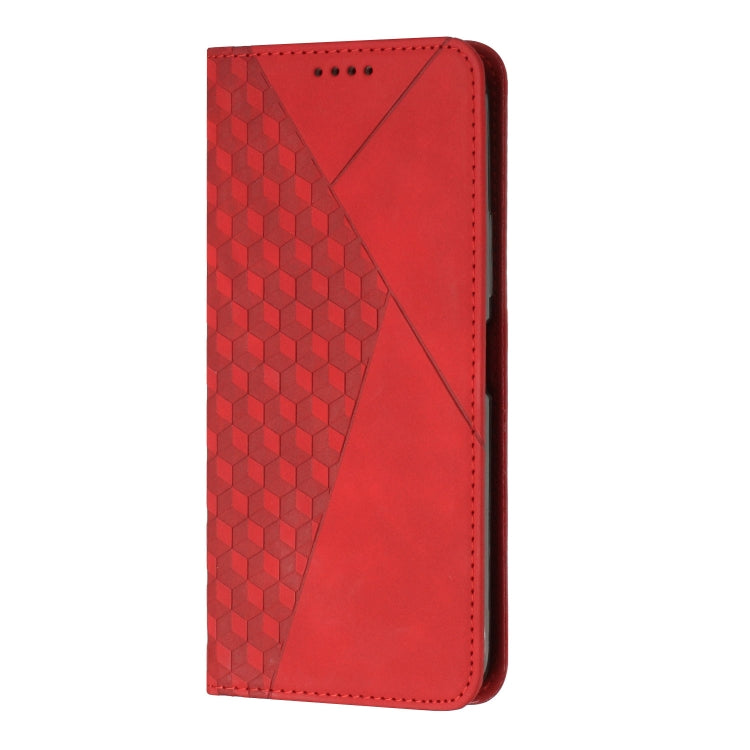 For Xiaomi Redmi Note 13 pro Diamond Splicing Skin Feel Magnetic Leather Phone Case(Red) - Note 13 Pro Cases by buy2fix | Online Shopping UK | buy2fix