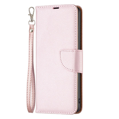 For iPhone 16 Litchi Texture Pure Color Flip Leather Phone Case(Rose Gold) - iPhone 16 Cases by buy2fix | Online Shopping UK | buy2fix