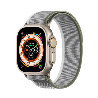 For Apple Watch SE 2022 40mm DUX DUCIS YJ Series Nylon Watch Band(Green Grey) - Watch Bands by DUX DUCIS | Online Shopping UK | buy2fix