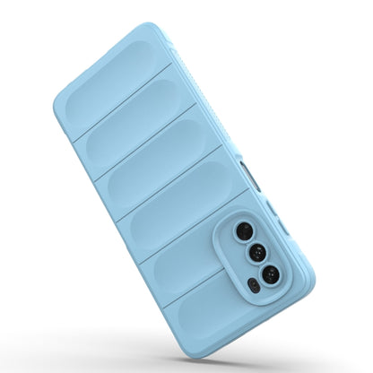 For Motorola Moto G62 5G Magic Shield TPU + Flannel Phone Case(Dark Blue) - Motorola Cases by buy2fix | Online Shopping UK | buy2fix