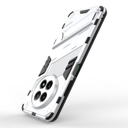 For Realme 12 5G Global Punk Armor 2 in 1 PC + TPU Phone Case with Holder(White) - Realme Cases by buy2fix | Online Shopping UK | buy2fix