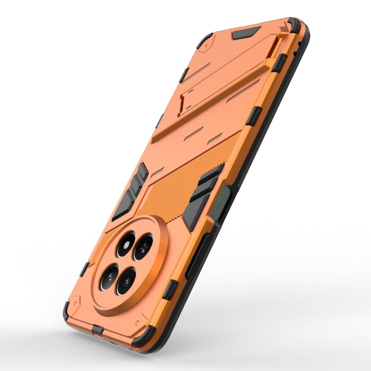 For Realme 12 5G Global Punk Armor 2 in 1 PC + TPU Phone Case with Holder(Orange) - Realme Cases by buy2fix | Online Shopping UK | buy2fix