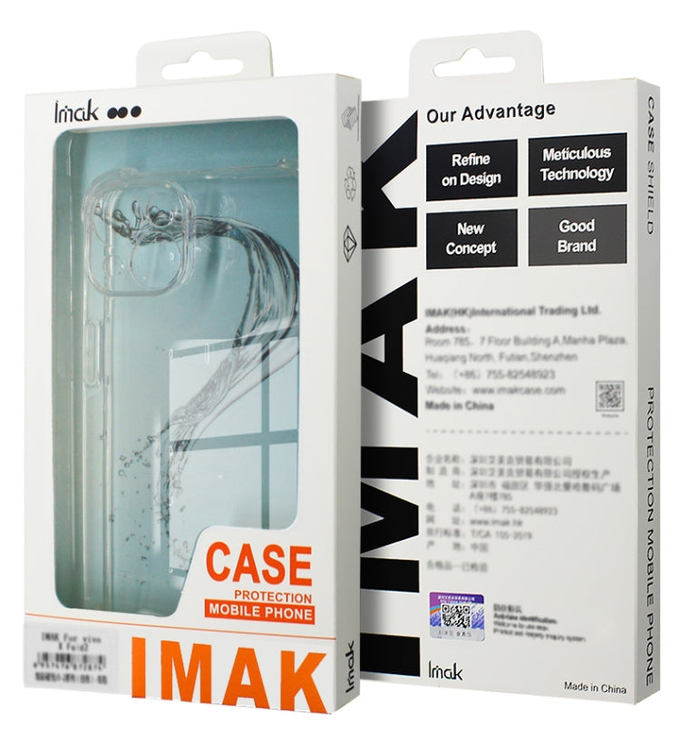 For OPPO Reno11 5G Global imak Shockproof Airbag TPU Phone Case(Transparent) - Reno11 Cases by imak | Online Shopping UK | buy2fix