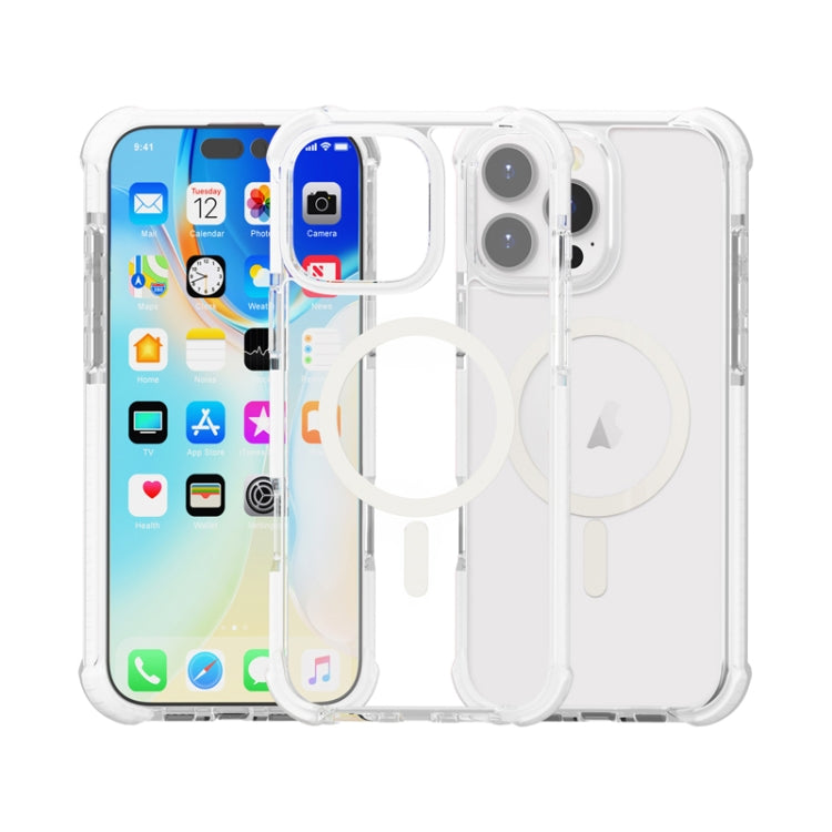 For iPhone 16 Pro Max Acrylic Magsafe Magnetic Shockproof Phone Case(Transparent) - iPhone 16 Pro Max Cases by buy2fix | Online Shopping UK | buy2fix