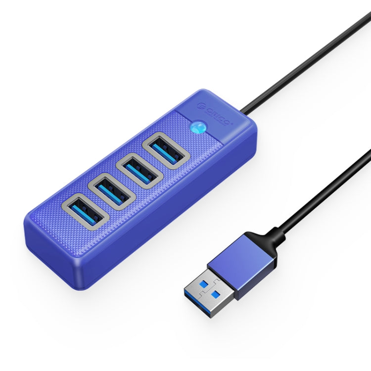 ORICO PW4U-C3 4 in 1 USB to USB Multifunctional Docking Station HUB Adapter (Blue) - USB HUB by ORICO | Online Shopping UK | buy2fix