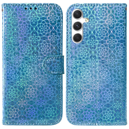 For Samsung Galaxy S24+ 5G Colorful Magnetic Buckle Leather Phone Case(Blue) - Galaxy S24+ 5G Cases by buy2fix | Online Shopping UK | buy2fix