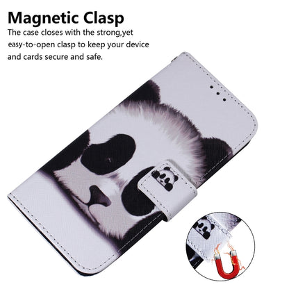 For OPPO Reno11 Pro Global Coloured Drawing Flip Leather Phone Case(Panda) - Reno11 Pro Cases by buy2fix | Online Shopping UK | buy2fix