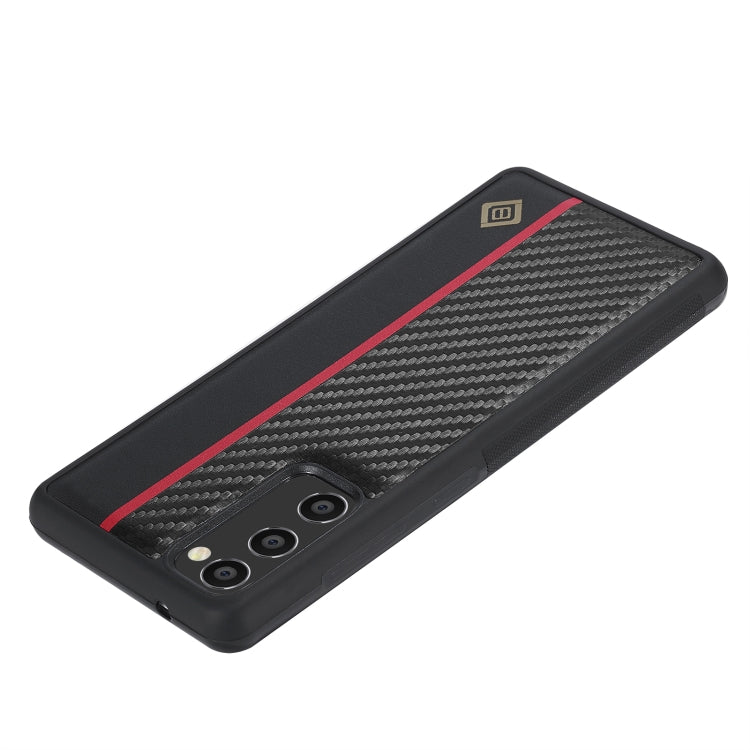 For Samsung Galaxy Note20 LC.IMEEKE 3 in 1 Carbon Fiber Texture Shockproof Phone Case(Black) - Galaxy Note20 Cases by LC.IMEEKE | Online Shopping UK | buy2fix