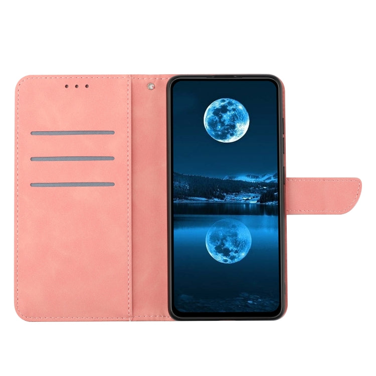 For Google Pixel 9 Stitching Embossed Leather Phone Case(Pink) - Google Cases by buy2fix | Online Shopping UK | buy2fix