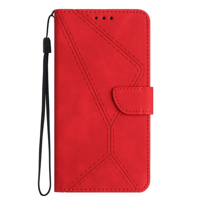 For Samsung Galaxy S24 Ultra 5G Stitching Embossed Leather Phone Case(Red) - Galaxy S24 Ultra 5G Cases by buy2fix | Online Shopping UK | buy2fix