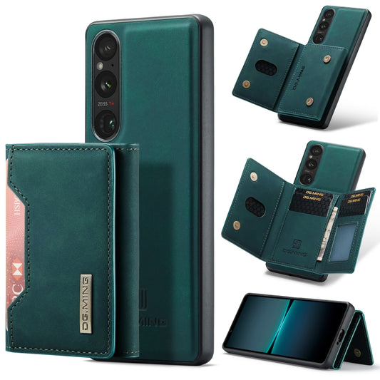 For Sony Xperia 1 VI DG.MING M2 Series 3-Fold Multi Card Bag + Magnetic Phone Case(Green) - Sony Cases by DG.MING | Online Shopping UK | buy2fix