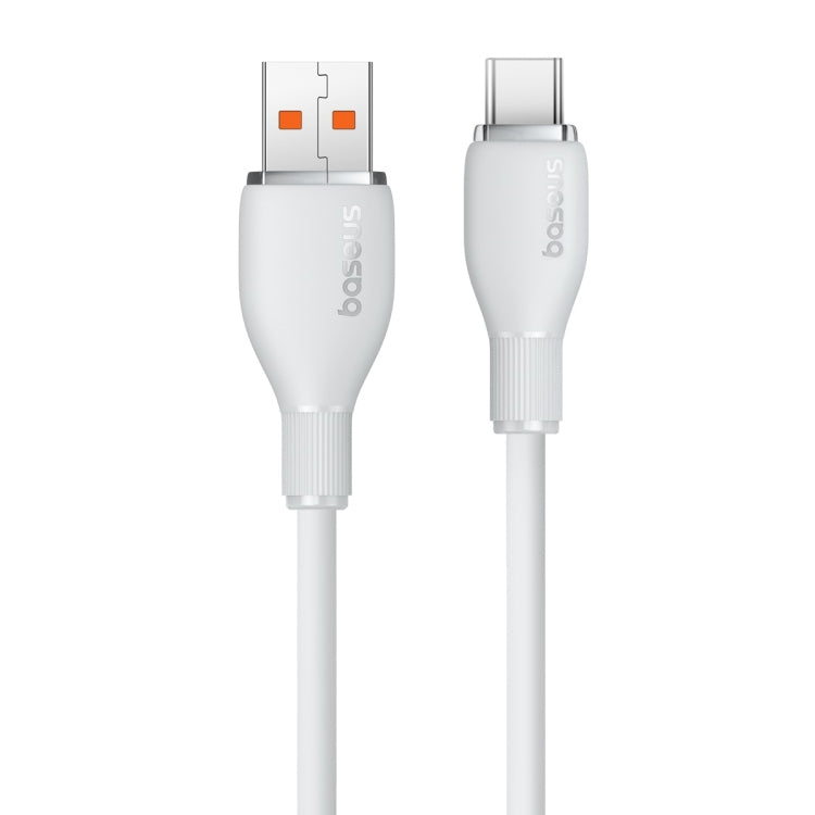 Baseus Pudding Series 100W USB to Type-C Fast Charging Data Cable, Length:1.2m(White) - USB-C & Type-C Cable by Baseus | Online Shopping UK | buy2fix