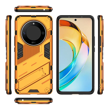 For Honor X50 5G Global / X9B Punk Armor 2 in 1 PC + TPU Phone Case with Holder(Orange) - Honor Cases by buy2fix | Online Shopping UK | buy2fix