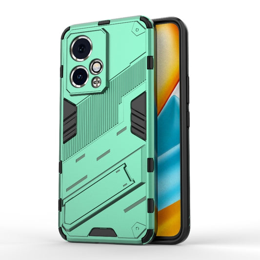 For Honor 90 GT 5G Punk Armor 2 in 1 PC + TPU Phone Case with Holder(Green) - Honor Cases by buy2fix | Online Shopping UK | buy2fix