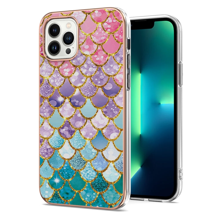 For iPhone 16 Pro Electroplating Pattern IMD TPU Shockproof Case(Colorful Scales) - iPhone 16 Pro Cases by buy2fix | Online Shopping UK | buy2fix