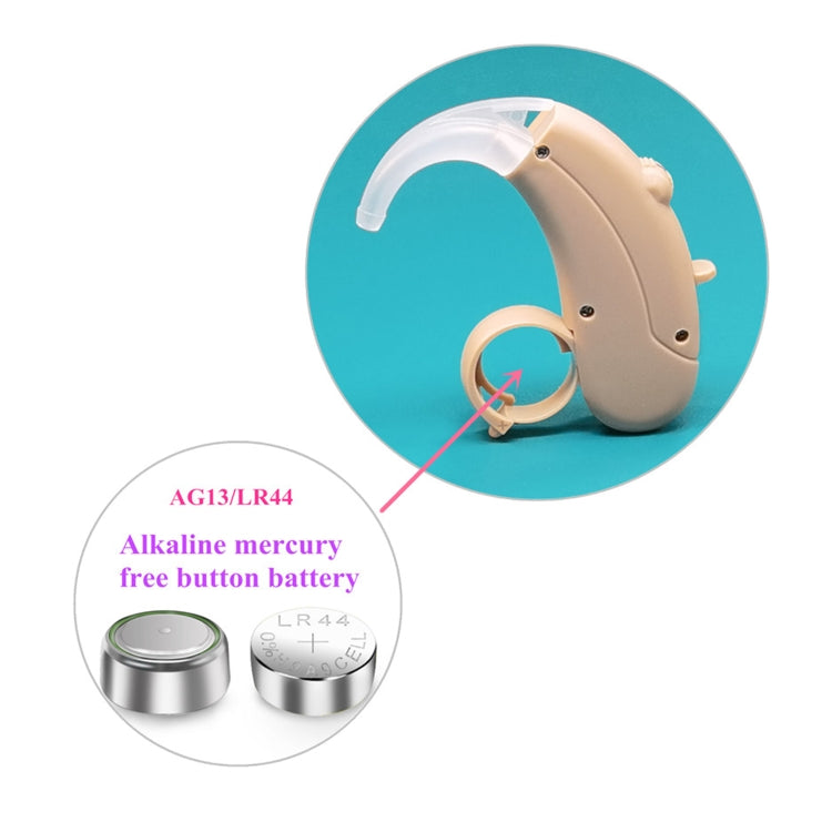 KAIXINWEI B145 DC3.7V Earhook Hearing Aid Sound Amplifier(Khaki) - Hearing Aids by buy2fix | Online Shopping UK | buy2fix